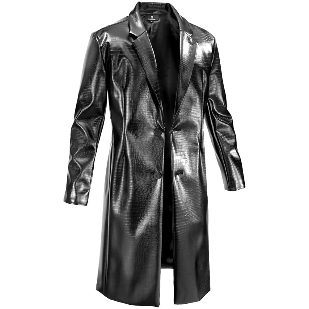 Amazon | BlackVaria ロングコート クロコダイル シングル